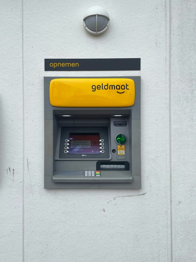 An ATM in the centre of Delfzijl.